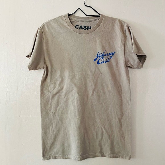 Johnny Cash Tan Graphic T Shirt Women’s Size Small Short Sleeve Cotton Tee NEW - Picture 8 of 8